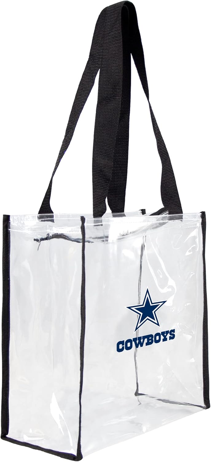 Littlearth Dallas Cowboys NFL Clear Square Stadium Tote