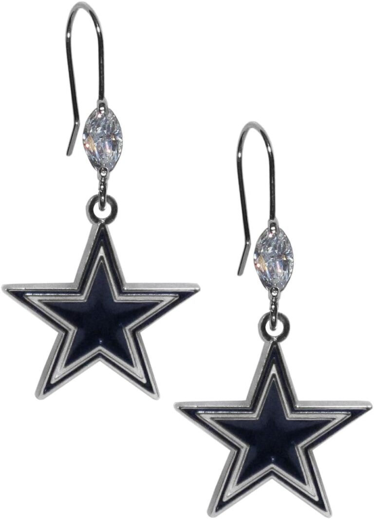 Siskiyou Sports NFL Crystal Dangle Earrings