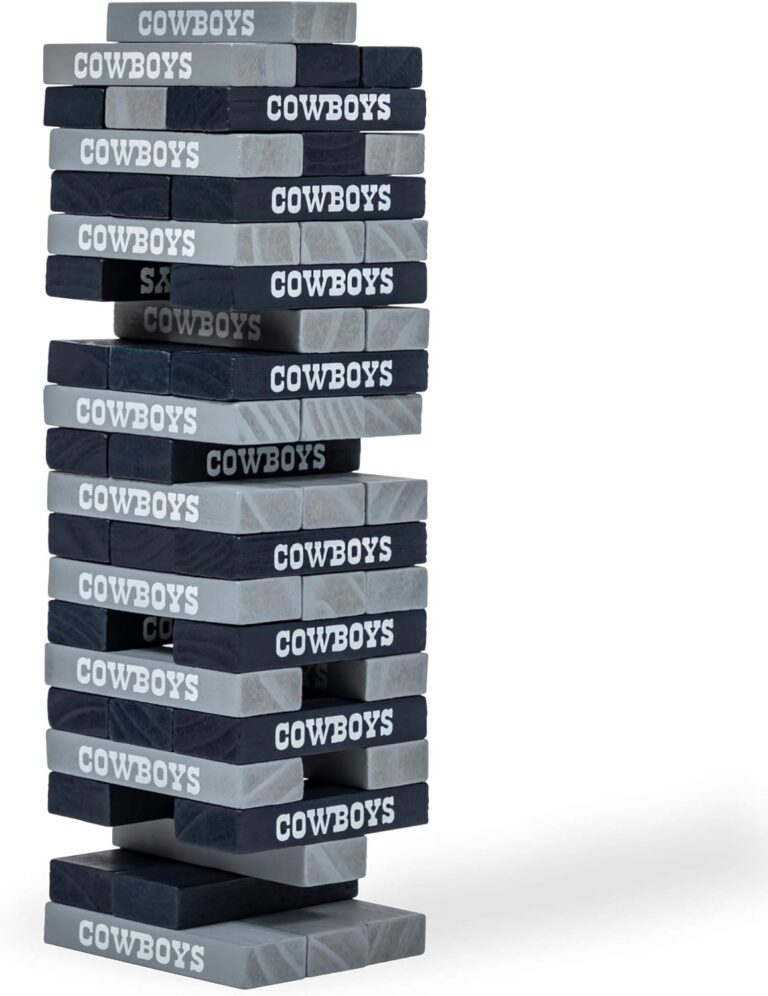 NFL Pro Football Tabletop Stackers Block Game by Wild Sports – Perfect Gift for NFL Football Fan, Dorm Game, Rec Room, Tailgate