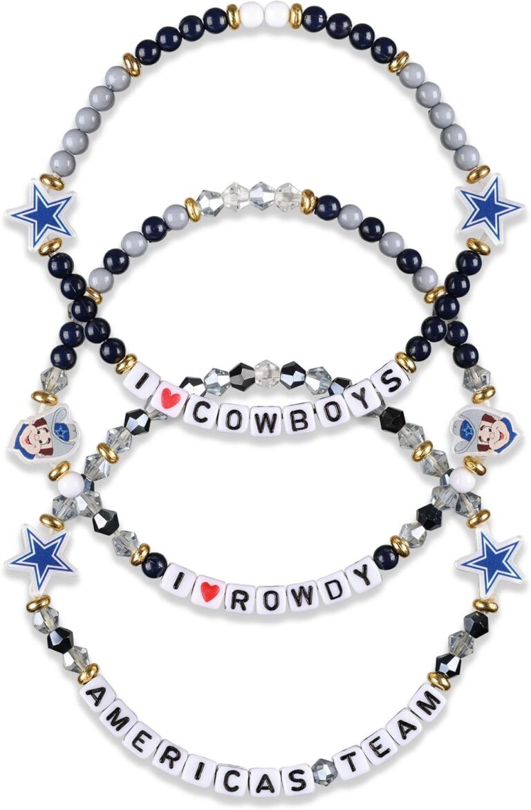 FOCO Dallas Cowboys NFL 3 Pack Team Friendship Bracelet