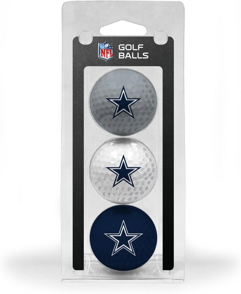 Team Golf NFL Regulation Size Golf Balls, 3 Pack, Full Color Durable Team Imprint