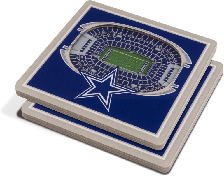 YouTheFan NFL Dallas Cowboys 3D StadiumView Coasters – AT&T Stadium