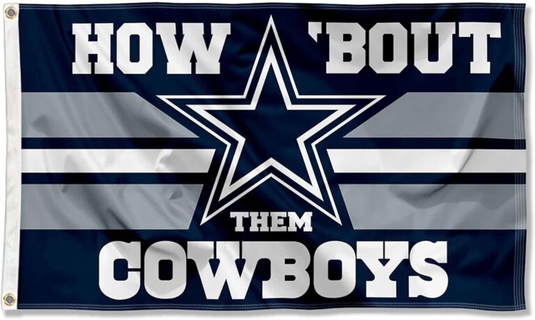 WinCraft Dallas Cowboys How Bout Them Cowboys Flag Outdoor Indoor 3×5 Foot Banner