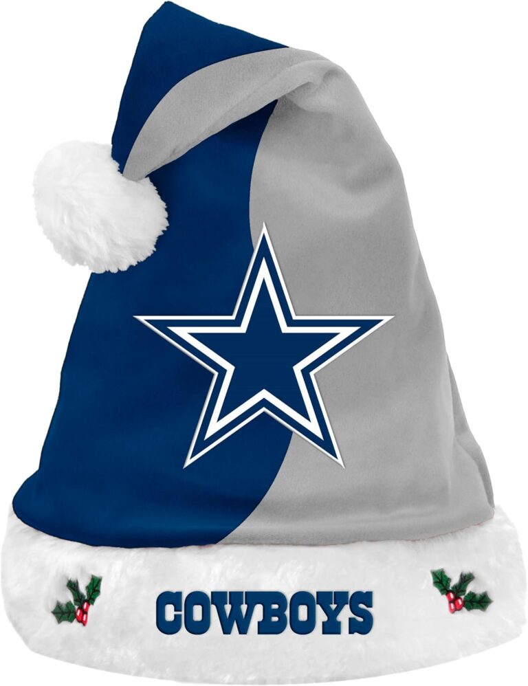 FOCO NFL 2017 Basic Plush Holiday Christmas Santa Hat