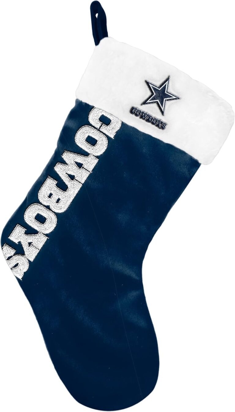 FOCO NFL Official Primary Logo Christmas Holiday Stocking Decoration Ornament (Dallas Cowboys)