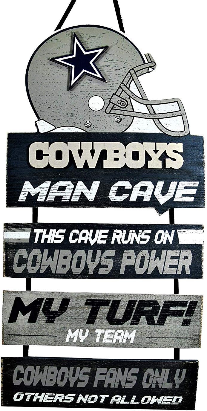 foco NFL Team Logo Mancave Man Cave Hanging Wall Sign