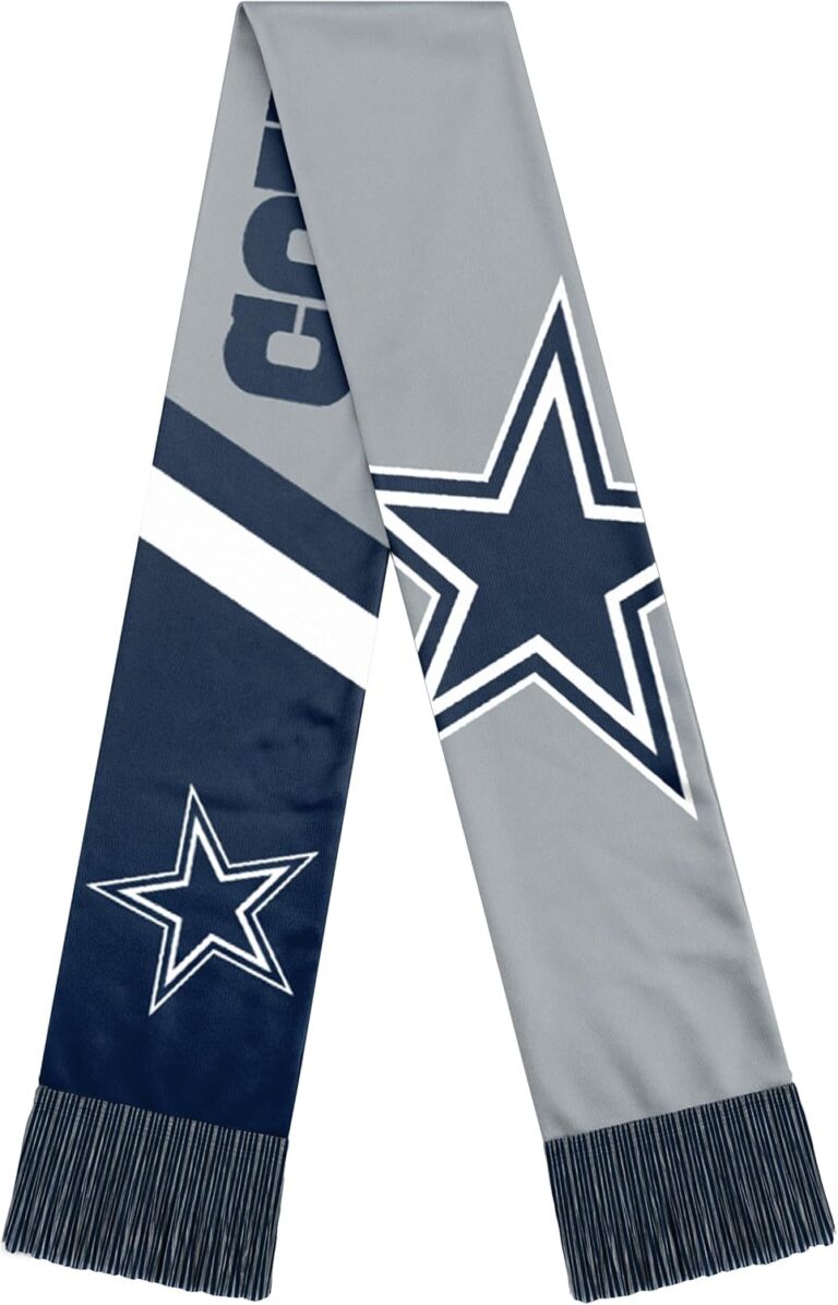 FOCO NFL Unisex-Adult Official Team Graphic Reversible Printed Scarf