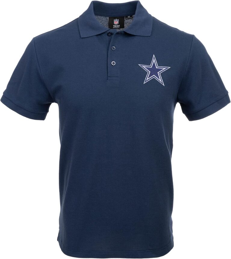 FOCO NFL Team Logo Polo Short Sleeve Shirt